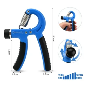 Hand grip ejercitador de mano regulable 10kg a 60kg ganar fuerza