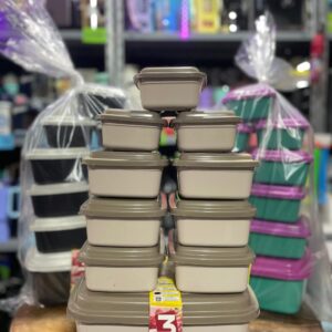 Set de tuppers herméticos x10 unidades