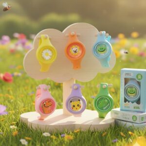 Pulsera repelente para niños con citronela y luces