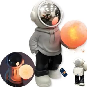Parlante y velador astronauta con ropa luna RGB alta potencia