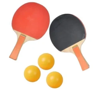 Set tenis de mesa Ping Pong; dos paletas, tres pelotas