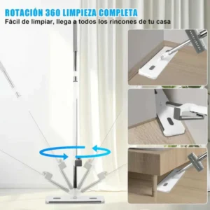 Mopa giratoria 360 con paño de repuesto