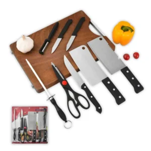 Set cuchillas cocina x8pcs acero inoxidable