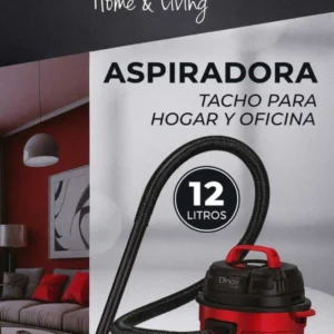 Aspiradora industrial tacho para hogar y oficina 12lts Dinax