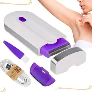 Depiladora mujer facial y corporal con cabezales intercambiables