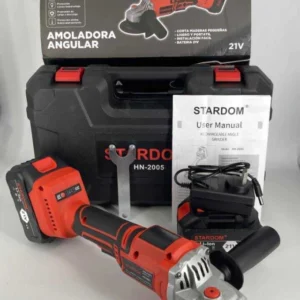 Amoladora angular 2 baterías 21v stardom 7000rpm 115mm
