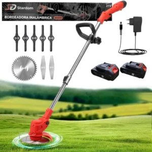 Bordeadora inalámbrica 2 baterías 21v 4700rpm